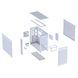 Корпус Asus Prime AP303 Mesh White (90DC00V3-B39000) [615488], фото 3