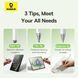 Стилус Baseus Smooth Writing III 3-in-1 Passive Stylus Non-magnetic Version Moon White (P80080804213-00) [806515], фото 7