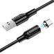Кабель BOROFONE BX41 USB to Type-C 2.4A, 1m, PVC, PVC connectors, magnetic, Black (6931474738462) [803652], фото 4