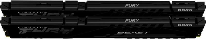 Модуль пам`яті DDR5 2x16GB/6000 Kingston Fury Beast Black (KF560C30BBEK2-32) [608461]