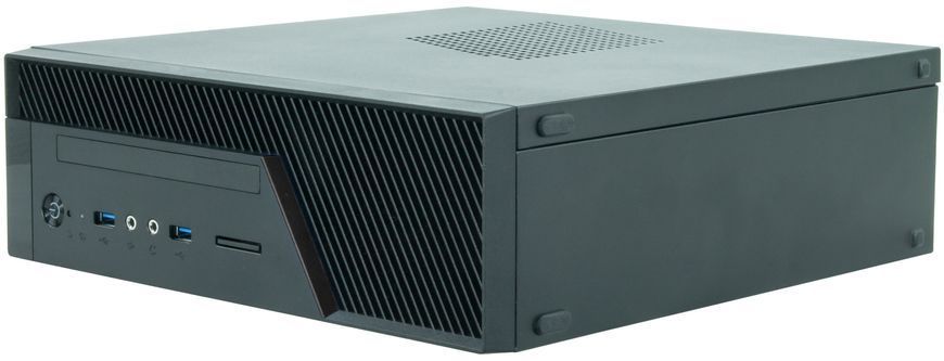 Корпус Chieftec UNI BU-12B miniITX, БЖ 300W, SLIM FF (BU-12B-300) [402919]