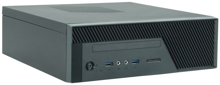 Корпус Chieftec UNI BU-12B miniITX, БЖ 300W, SLIM FF (BU-12B-300) [402919]