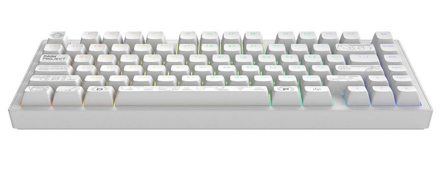 Клавіатура Dark Project ALU81 Terra Nova White (DPKB_NOVA_81_ANSI_WHITE_UA) [616561]