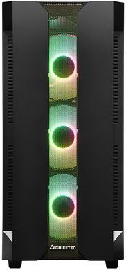 Корпус Chieftec HUNTER 4x120mm A-RGB, ATX, без БЖ, Black (GS-01B-OP) [402920]