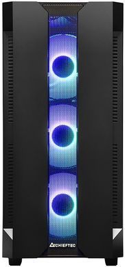 Корпус Chieftec HUNTER 4x120mm A-RGB, ATX, без БЖ, Black (GS-01B-OP) [402920]