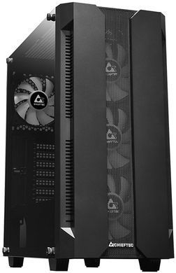 Корпус Chieftec HUNTER 4x120mm A-RGB, ATX, без БЖ, Black (GS-01B-OP) [402920]