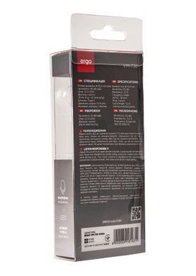 Гарнітура ERGO VM-730 Type-C White (VM-730W) [201300]