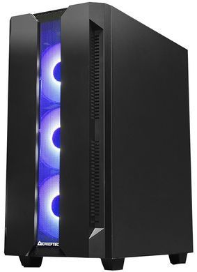 Корпус Chieftec HUNTER 4x120mm A-RGB, ATX, без БЖ, Black (GS-01B-OP) [402920]