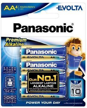 Батарейка Panasonic Evolta лужна AA блістер, 4 шт. (LR6EG/4B) [115162]