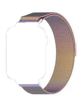 Ремінець BeCover Milanese Style для Samsung Galaxy (20mm)/Watch 5/ Watch 4 40/44mm/Watch 4 Classic 42mm/Watch Active/Active 2 40/44mm/Watch 3 41mm/Gear S2/Classic/Gear Sport Rainbow (707678) [615378]