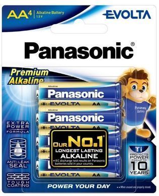 Батарейка Panasonic Evolta лужна AA блістер, 4 шт. (LR6EG/4B) [115162]