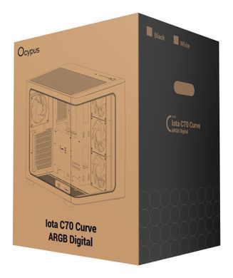 Корпус для комп'ютера IOTA C70 WH CURVE ARGB DIGITAL OCYPUS (IOTA-C70-WHD400CD-GL) [503737]