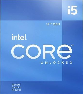 Центральний процесор Intel Core i5-12600KF 10C/16T 3.7GHz 20Mb LGA1700 125W w/o graphics Box (BX8071512600KF) [112548]
