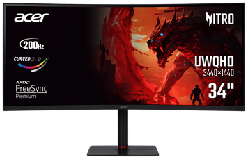 Монiтор 34" Acer XV345CURX0bmiipphx Black (UM.CX5EE.001) [202589]