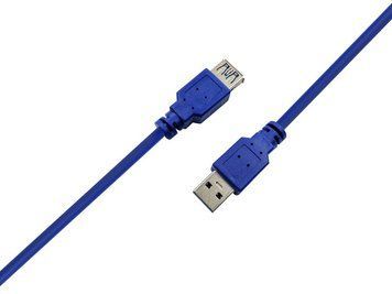 Кабель ProLogix USB - USB V 3.0 (M/F), 1.8 м, синій (PR-USB-P-11-30-18m) [603898]