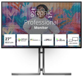 Монiтор 27" AOC Black (U27U3CV) [204273]