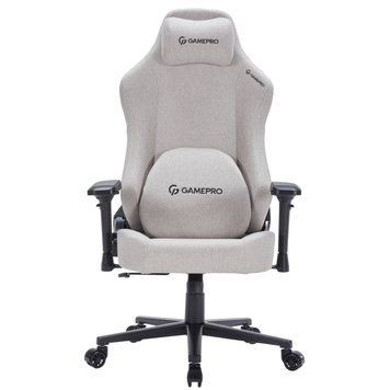 Крісло для геймерів GamePro Light Gray (FGC750LG) [619317]