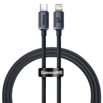Кабель Baseus Crystal Shine Series Fast Charging Data Cable Type-C to iP 20W 1.2m Black (CAJY000201) [802538]
