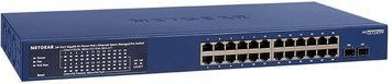 Комутатор NETGEAR GS724TP 24xGE PoE, 2xSFP, 190Вт, Керований L2 (GS724TP-300EUS) [105170]