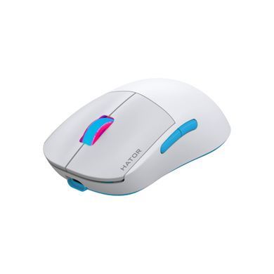 Миша бездротова Hator Quasar 2 Pro Wireless White/Cyan (HTM561WC) [616827]