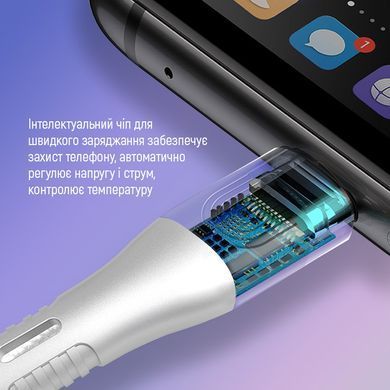 Кабель ColorWay USB Type-C + USB Type-C (M/M), 5.0 А, 1 м, White (CW-CBPDCC065-WT) [604174]
