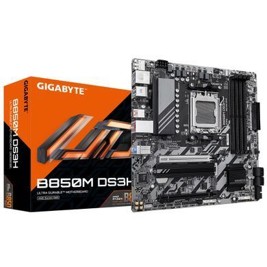 Материнська плата GIGABYTE B850M DS3H sAM5 B850 4xDDR5 M.2 HDMI DP mATX (B850M_DS3H) [109234]
