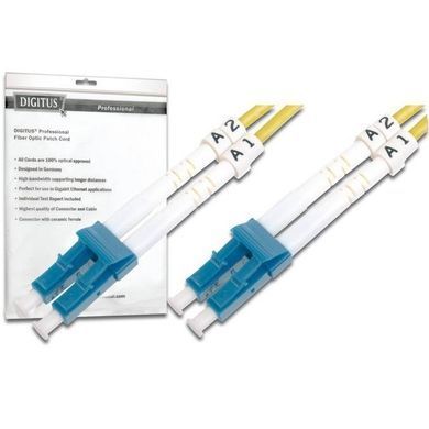 Патч-корд волоконно-оптичний DIGITUS LC/UPC-LC/UPC, 9/125, SM, OS2, duplex, 5м (DK-2933-05) [109919]