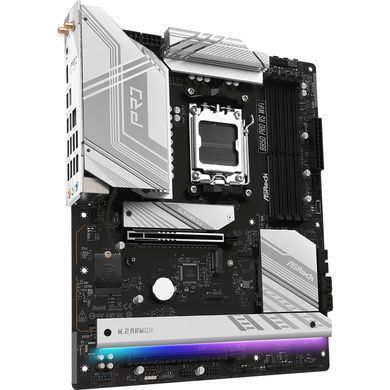 Материнська плата ASRock (AM5/B850, 4*DDR5, 2xPCIex16, HDMI/DP, 4xSATAІІІ,4xM.2, 2.5GLan, ATX) (B850 Pro RS WiFi) [404606]