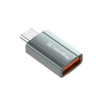 Адаптер Colorway USB - USB Type-C V 3.0 (F/M) Gray (CW-AD-AC) [603955]