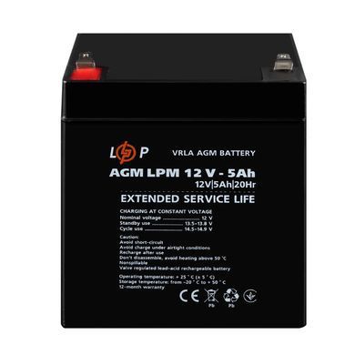 Акумулятор AGM LPM 12V - 5 Ah (LP3861) [900093]