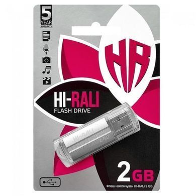 Флеш-накопичувач USB 2GB Hi-Rali Corsair Series Silver (HI-2GBCORSL) [607212]