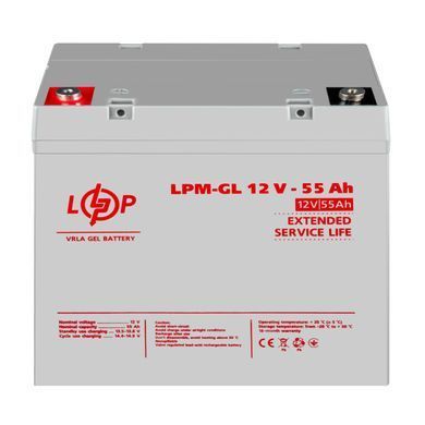 Аккумулятор гелевий LPM-GL 12V - 55 Ah (LP15266) [900310]