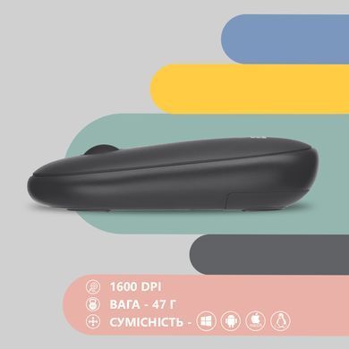 Миша 2E MF300 Silent, WL/BT, графітово-чорний (2E-MF300WBK) [104014]
