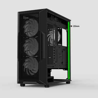 Корпус Zalman I3 Neo ARGB V2 без БЖ, 2xUSB3.0, 1x Type C, 4x120мм ARGB, VGA 400мм, LCS ready, TG Side Panel, ATX, чорний (I3NEOARGBV2BLACK) [112534]