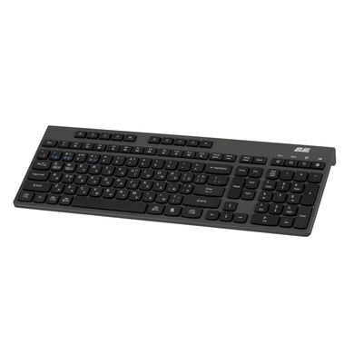 Клавіатура мембранна 2E KS280 120key, WL/BT, EN/UK/RU, silent, чорно-сіра (2E-KS280WBGR_AK) [103630]