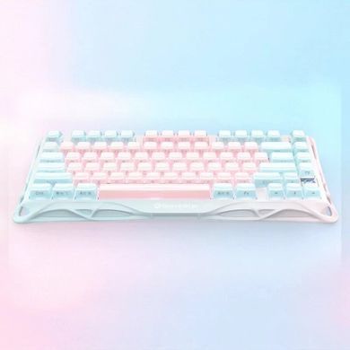 Клавіатура механічна GravaStar Mercury K1 Lite 80keys, GravaStar x BSUN Grey, BT/WL/USB, Lumen Rose (GSK1LITE_PM_PNK) [114417]