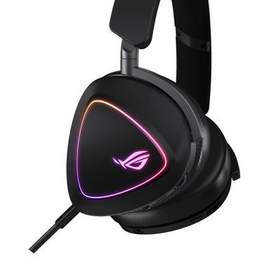 Гарнітура ігрова ASUS ROG Delta II, 3.5мм/BT/WL, RGB, 2м, чорний (90YH03W0-BHUA00) [107450]