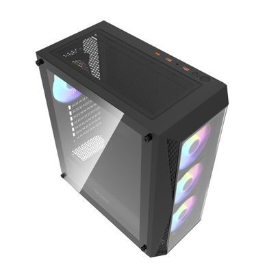 Корпус для комп'ютера DARK FLASH ATX без блока живлення DK352 PLUS чорний (DK352 PLUS BLACK) [503231]