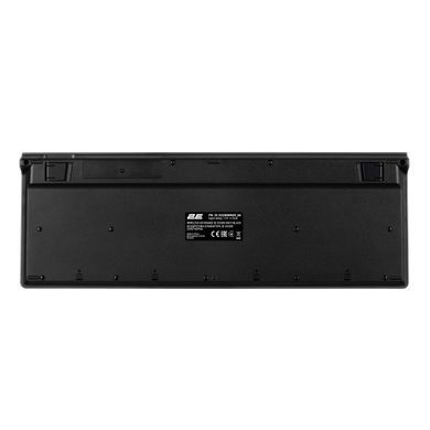 Клавіатура мембранна 2E KS280 120key, WL/BT, EN/UK/RU, silent, чорно-сіра (2E-KS280WBGR_AK) [13630]