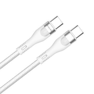 Кабель ColorWay USB Type-C + USB Type-C (M/M), 5.0 А, 1 м, White (CW-CBPDCC065-WT) [604174]