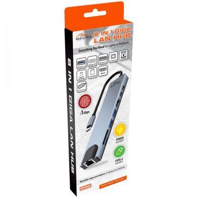 USB-хаб Media-Tech USB Type-C 8-в-1 (MT5046) [613990]