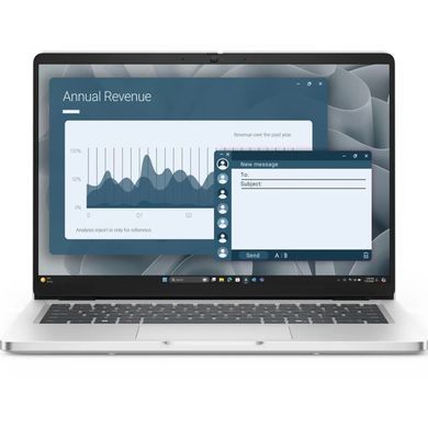 Ноутбук Dell Pro 14 14" FHD+ IPS AG, AMD R5-220, 16GB, F512GB, UMA, Win11P, сріблястий, US клавіатура (BTO507PC14255UA_W11P) [114696]