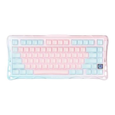 Клавіатура механічна GravaStar Mercury K1 Lite 80keys, GravaStar x BSUN Grey, BT/WL/USB, Lumen Rose (GSK1LITE_PM_PNK) [114417]