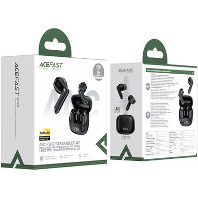 Навушники TWS Acefast W2 ANC black (6974316284406) [404461]