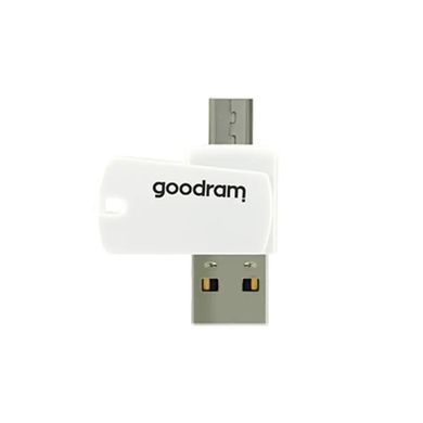 Карта пам`ятi MicroSDHC 16GB UHS-I Class 10 Goodram + SD-adapter + OTG Card reader (M1A4-0160R12) [606940]