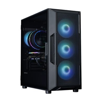 Корпус Zalman I3 Neo ARGB V2 без БЖ, 2xUSB3.0, 1x Type C, 4x120мм ARGB, VGA 400мм, LCS ready, TG Side Panel, ATX, чорний (I3NEOARGBV2BLACK) [112534]