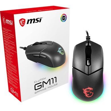 Миша MSI Clutch GM11 Black (S12-0402020-CLA) [606643]