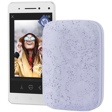 Фотопринтер портативний HP Sprocket Purple (2"x3",313x400dpi,Zink, 64MB,Bluetooth, колір фіолетовий) (HPISPPR/HPISPR) [403408]