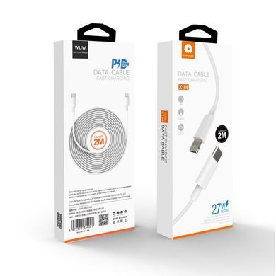 Кабель WUW-X188 Type-C to Lightning 27W 2m White (6972573334025) [803566]