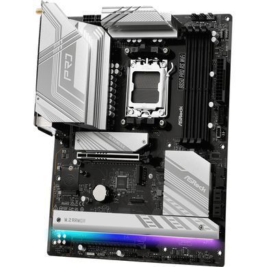 Материнська плата ASRock (AM5/B850, 4*DDR5, 2xPCIex16, HDMI/DP, 4xSATAІІІ,4xM.2, 2.5GLan, ATX) (B850 Pro RS WiFi) [404606]